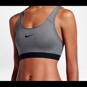 Gray Nike sports bra